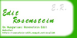 edit rosenstein business card